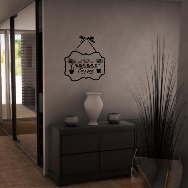 Example of wall stickers: Bienvenue